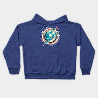 Earth Day Whale Kids Hoodie